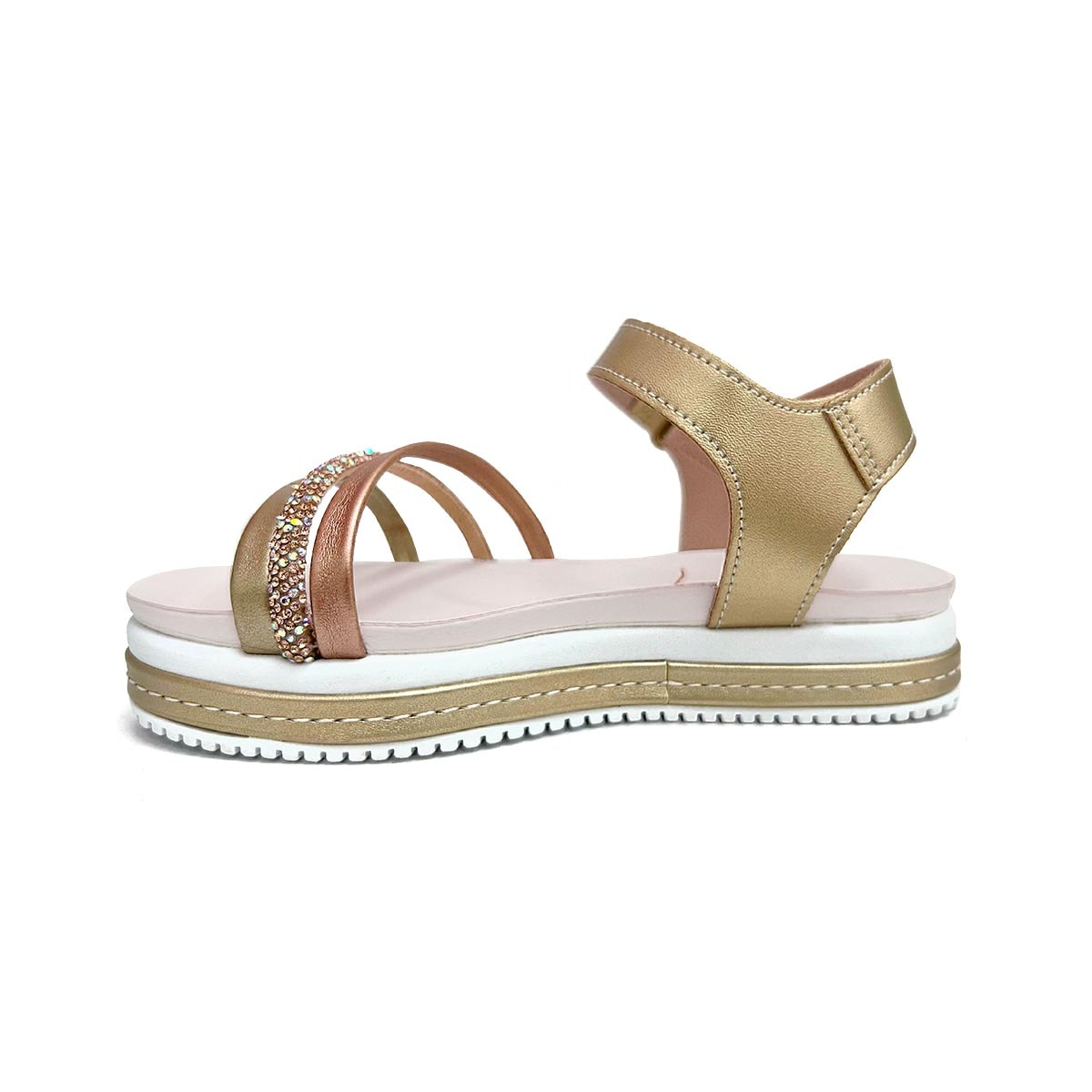 Sandália Mini Sua Cia 9105.51848 Light Gold Sandália Mini Sua Cia 9105.51848 Light Gold