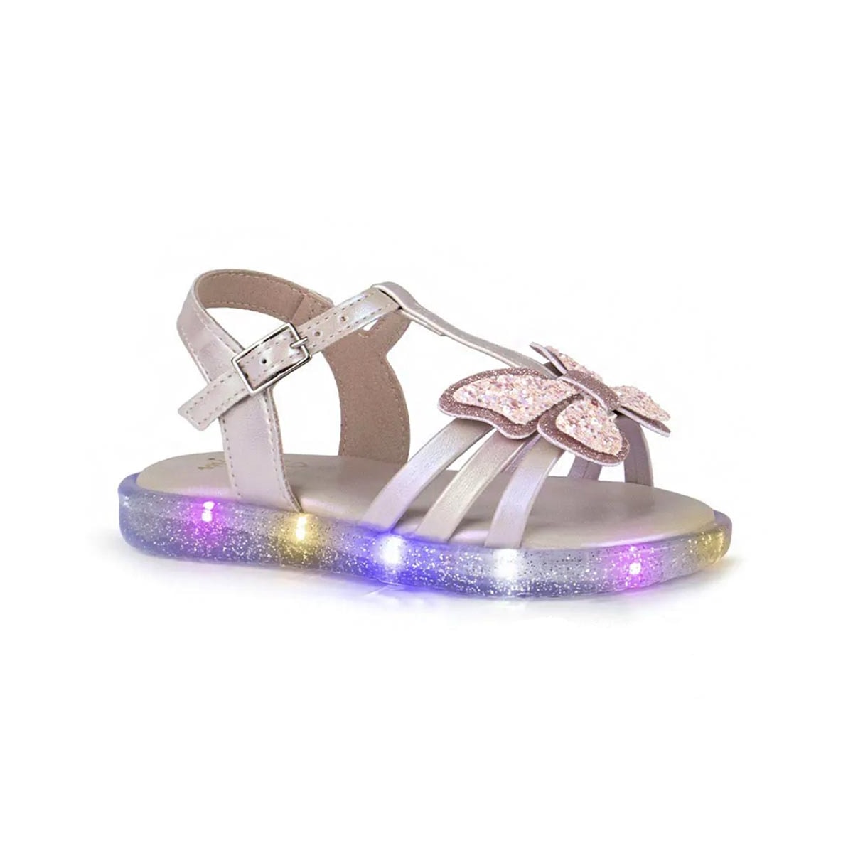 Sandália Mini Sua Cia Com Led 7060.00595 Rosa Ballet Sandália Mini Sua Cia Com Led 7060.00595 Rosa Ballet
