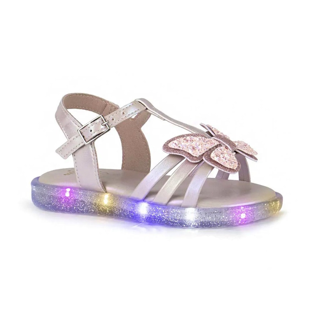 Sandália Mini Sua Cia Com Led 7060.00595 Rosa Ballet Sandália Mini Sua Cia Com Led 7060.00595 Rosa Ballet