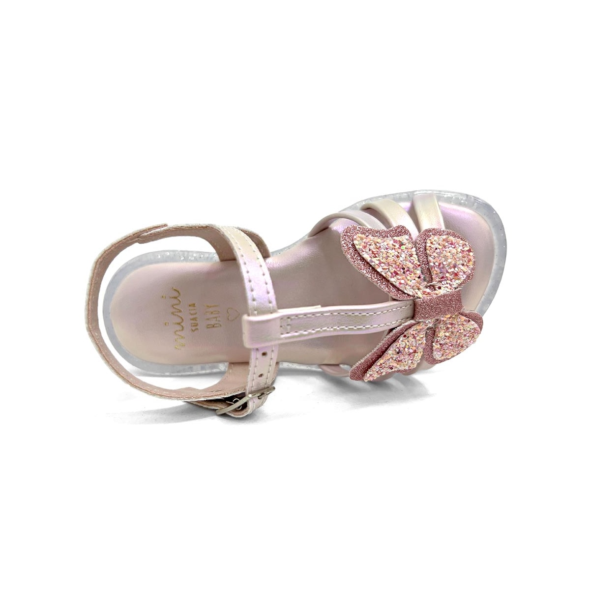 Sandália Mini Sua Cia Com Led 7060.00595 Rosa Ballet