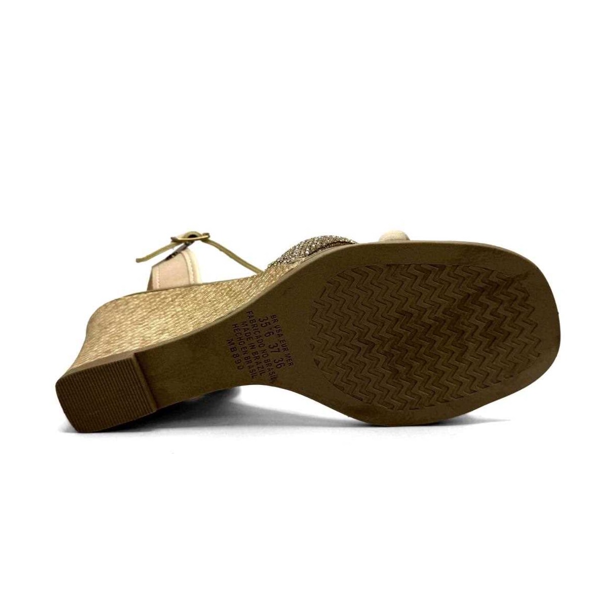 Sandália Mississipi Anabela Mb893 Cotton