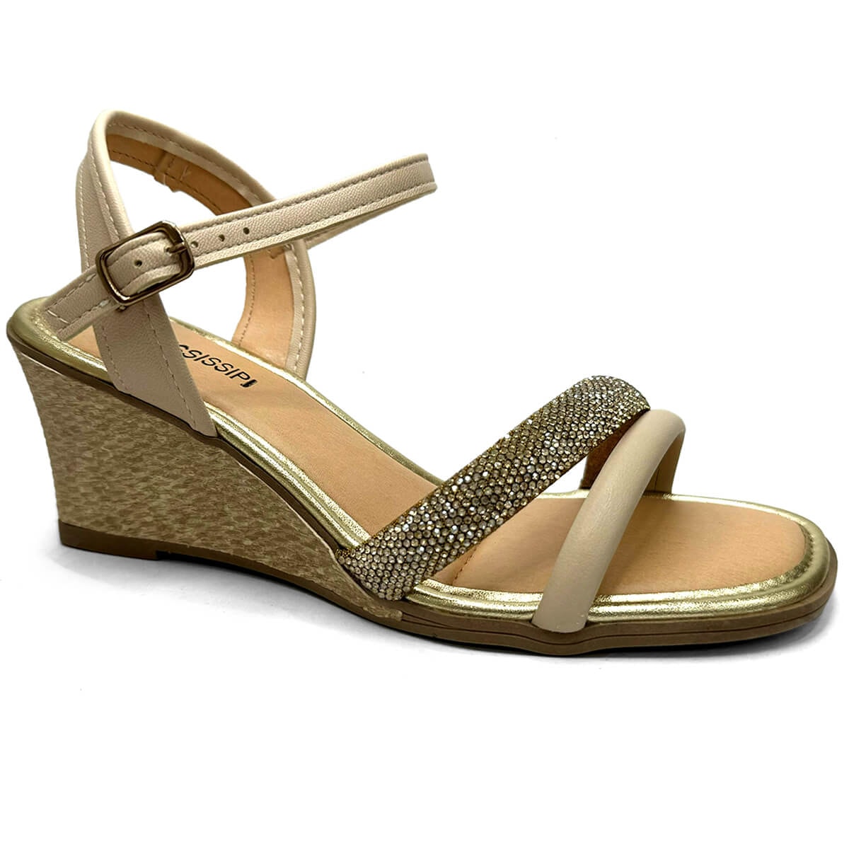 Sandália Mississipi Anabela Mb893 Cotton Sandália Mississipi Anabela Mb893 Cotton