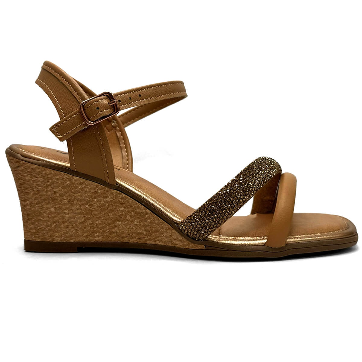 Sandália Mississipi Anabela Mb893 Mel Sandália Mississipi Anabela Mb893 Mel