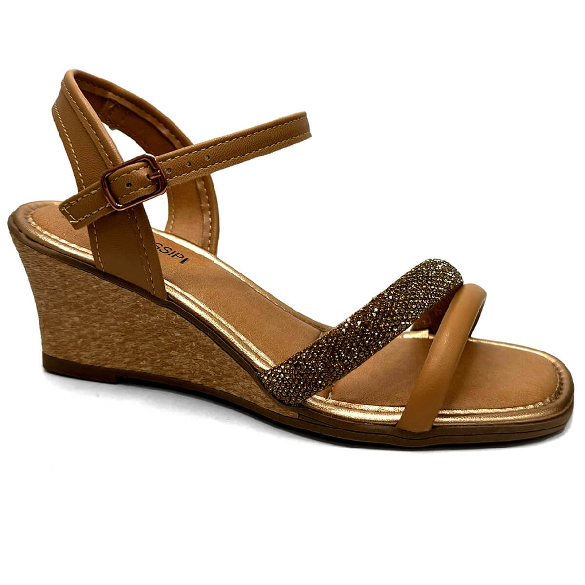 Sandália Mississipi Anabela Mb893 Mel Sandália Mississipi Anabela Mb893 Mel