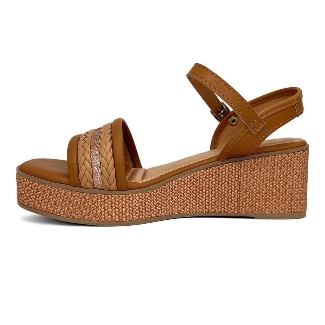 Sandália Mississipi Anabela Mc111 Camel Sandália Mississipi Anabela Mc111 Camel