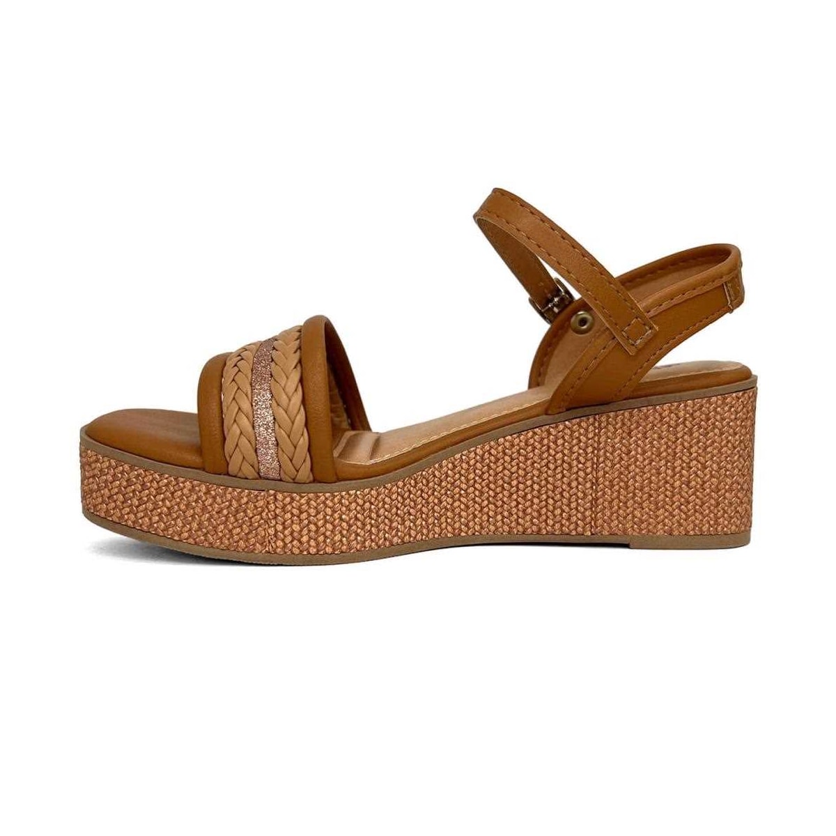 Sandália Mississipi Anabela Mc111 Camel Sandália Mississipi Anabela Mc111 Camel