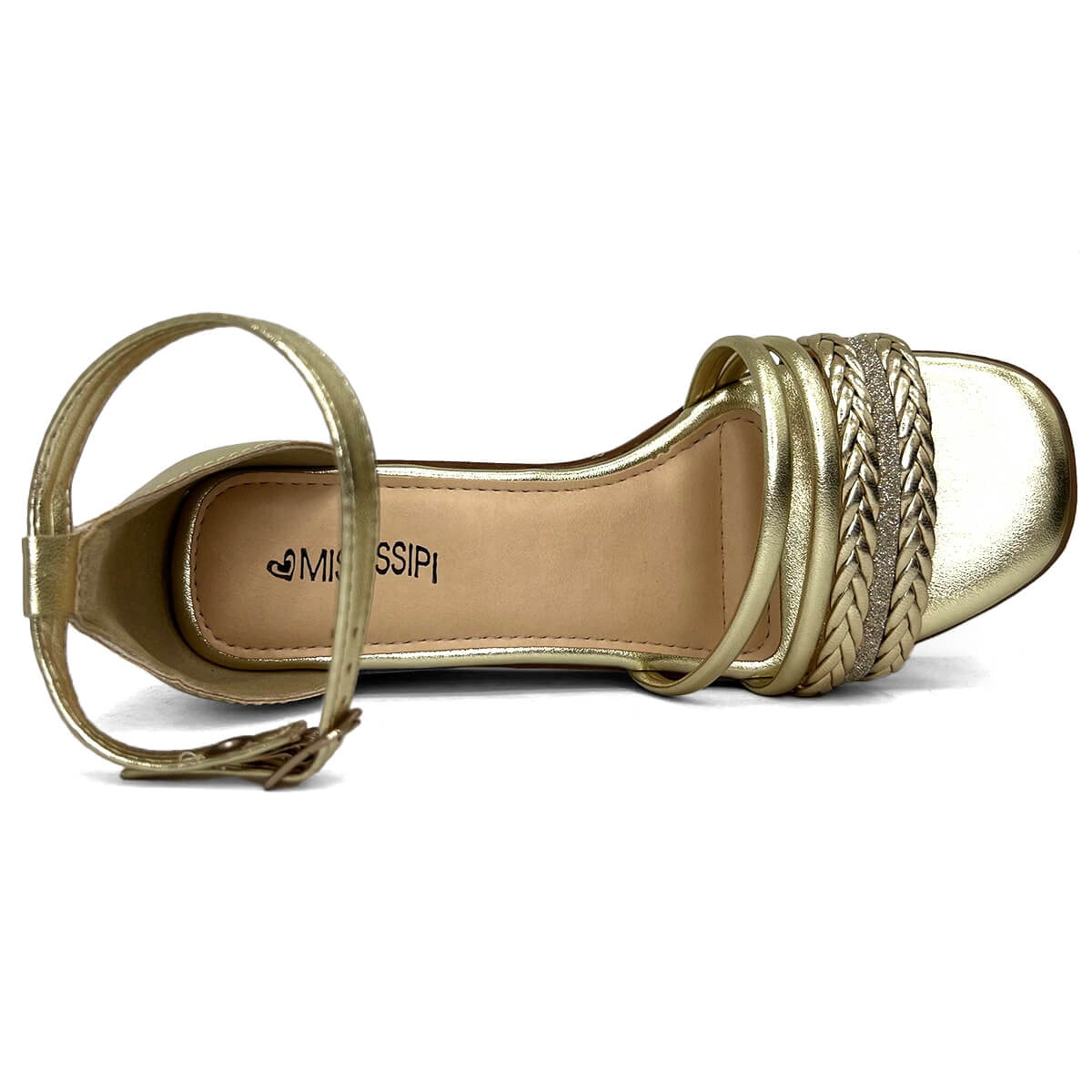 Sandália Mississipi Anabela Mc113 Ouro Light Sandália Mississipi Anabela Mc113 Ouro Light