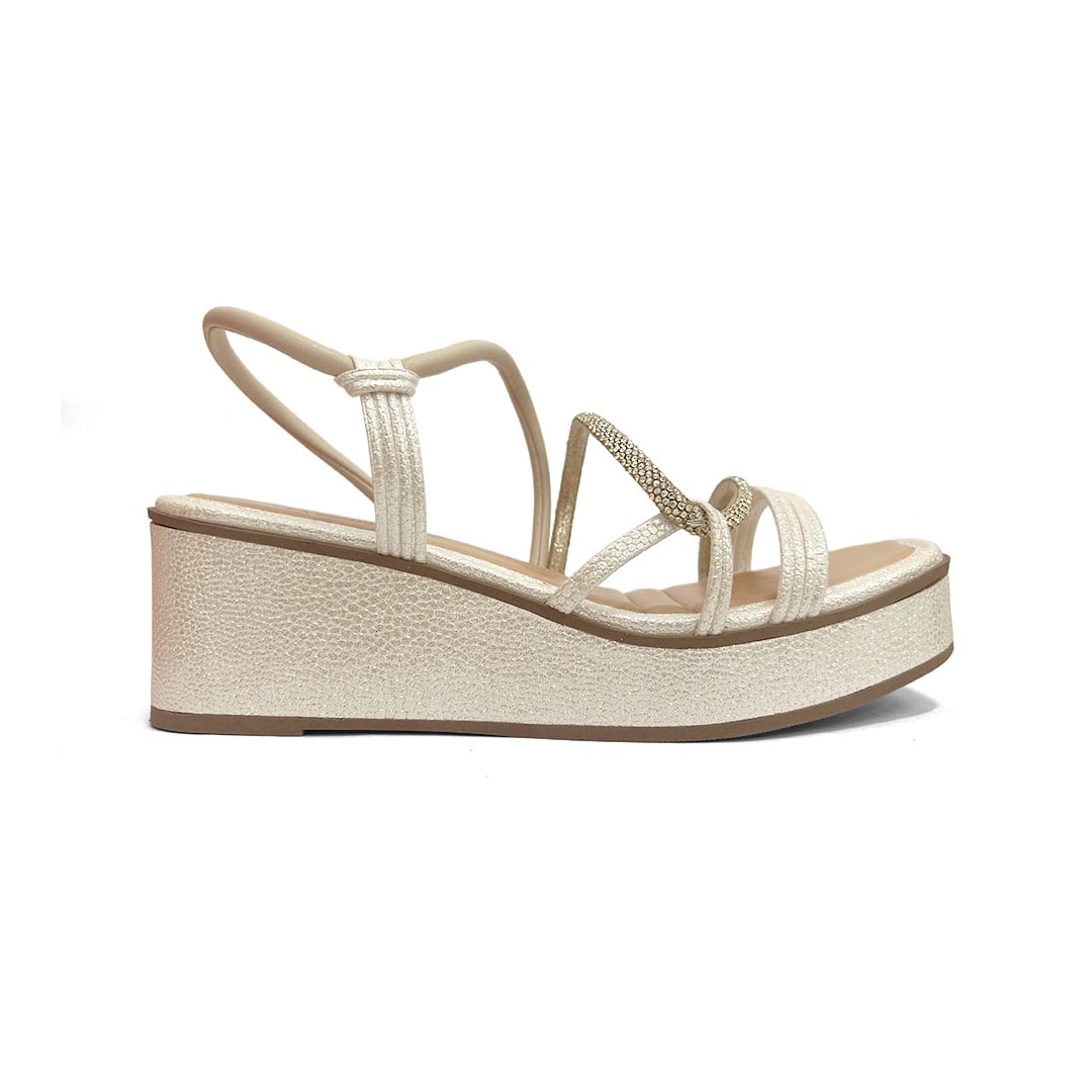 Sandália Mississipi Anabela Me673 Cotton