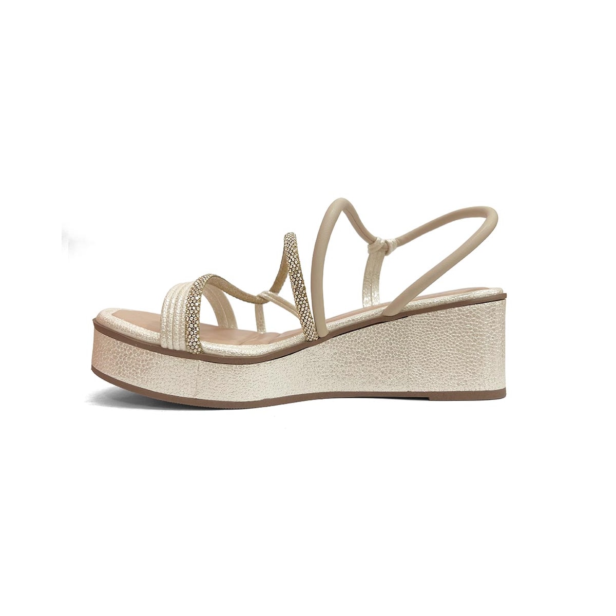 Sandália Mississipi Anabela Me673 Cotton