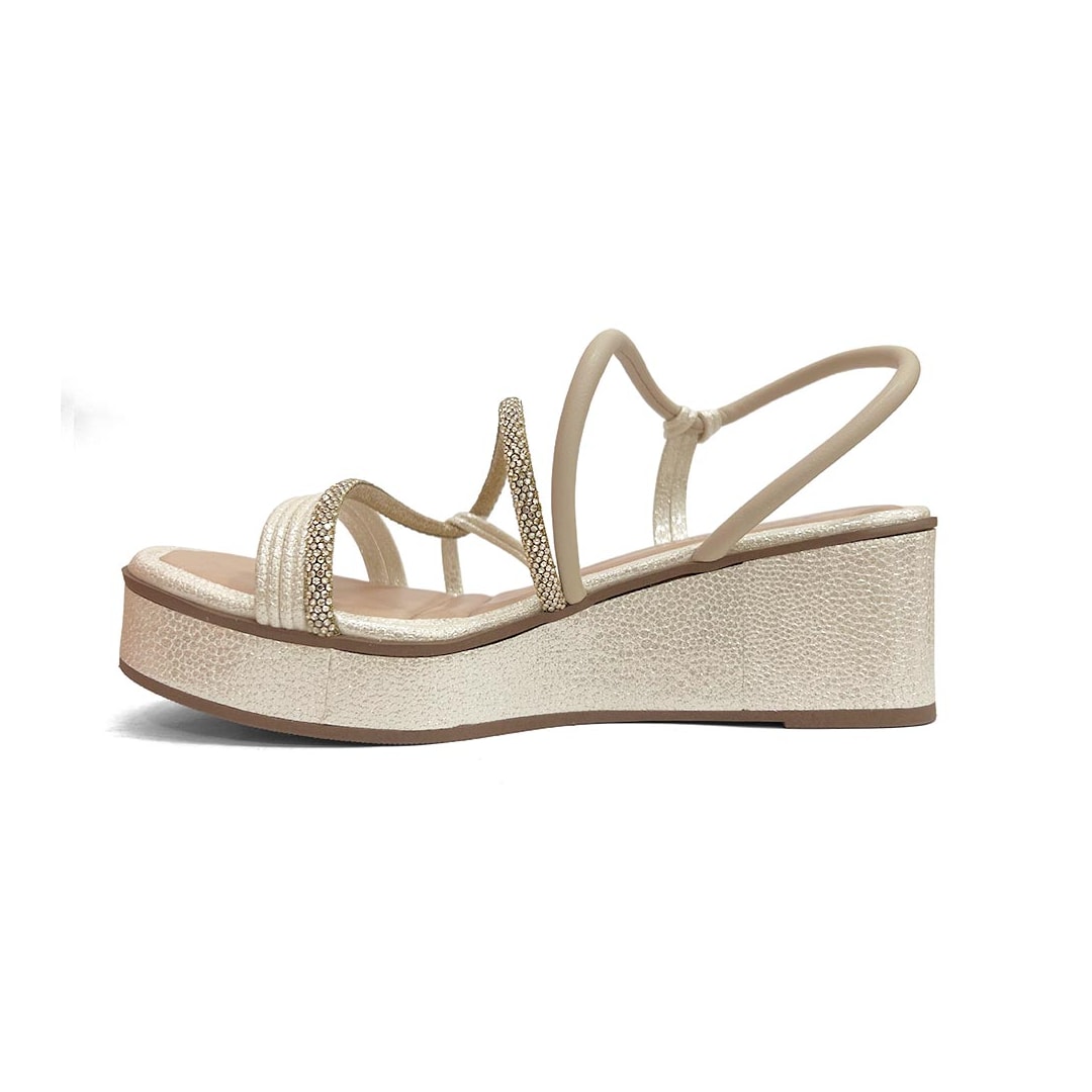 Sandália Mississipi Anabela Me673 Cotton