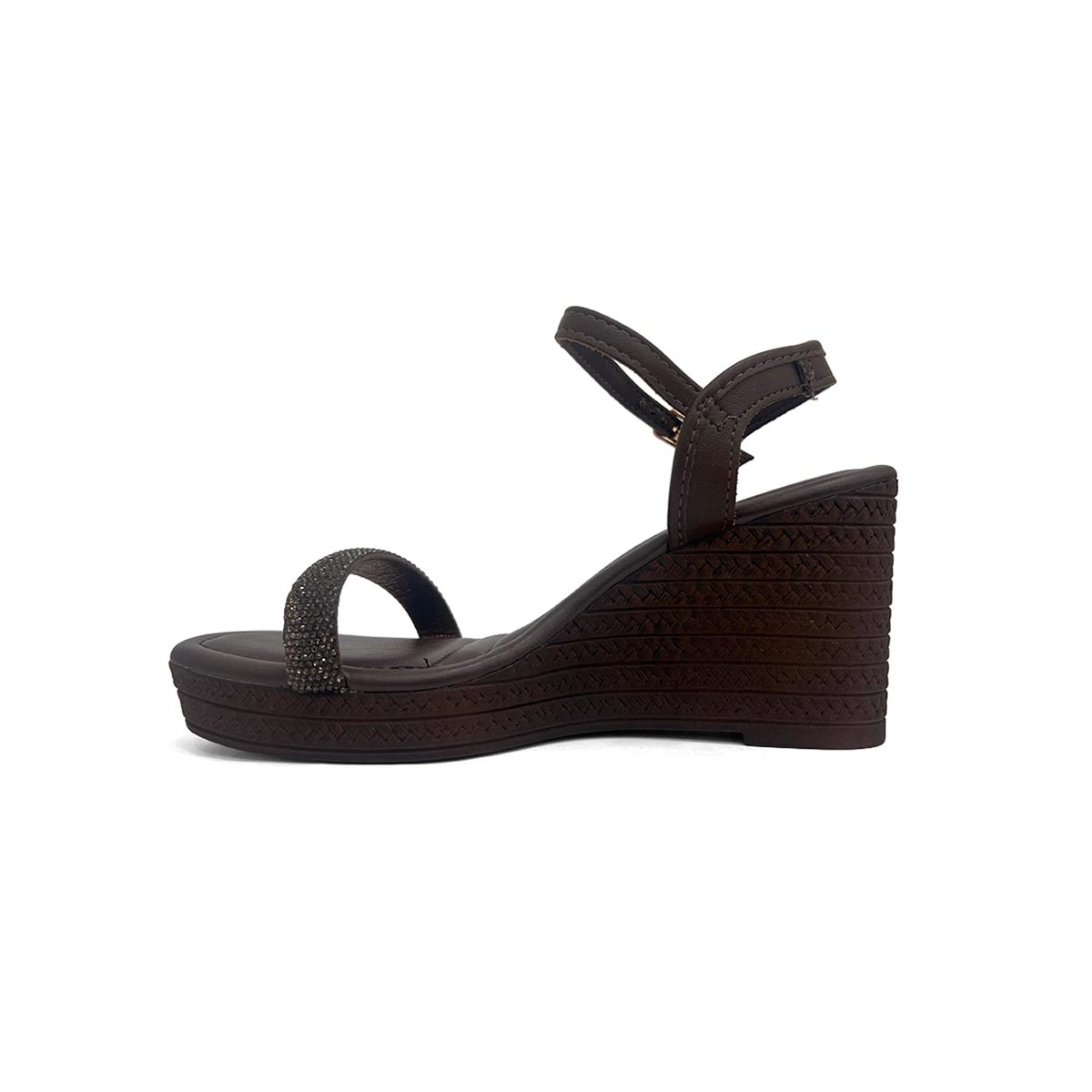 Sandália Mississipi Anabela Mf513 Cafe Sandália Mississipi Anabela Mf513 Cafe