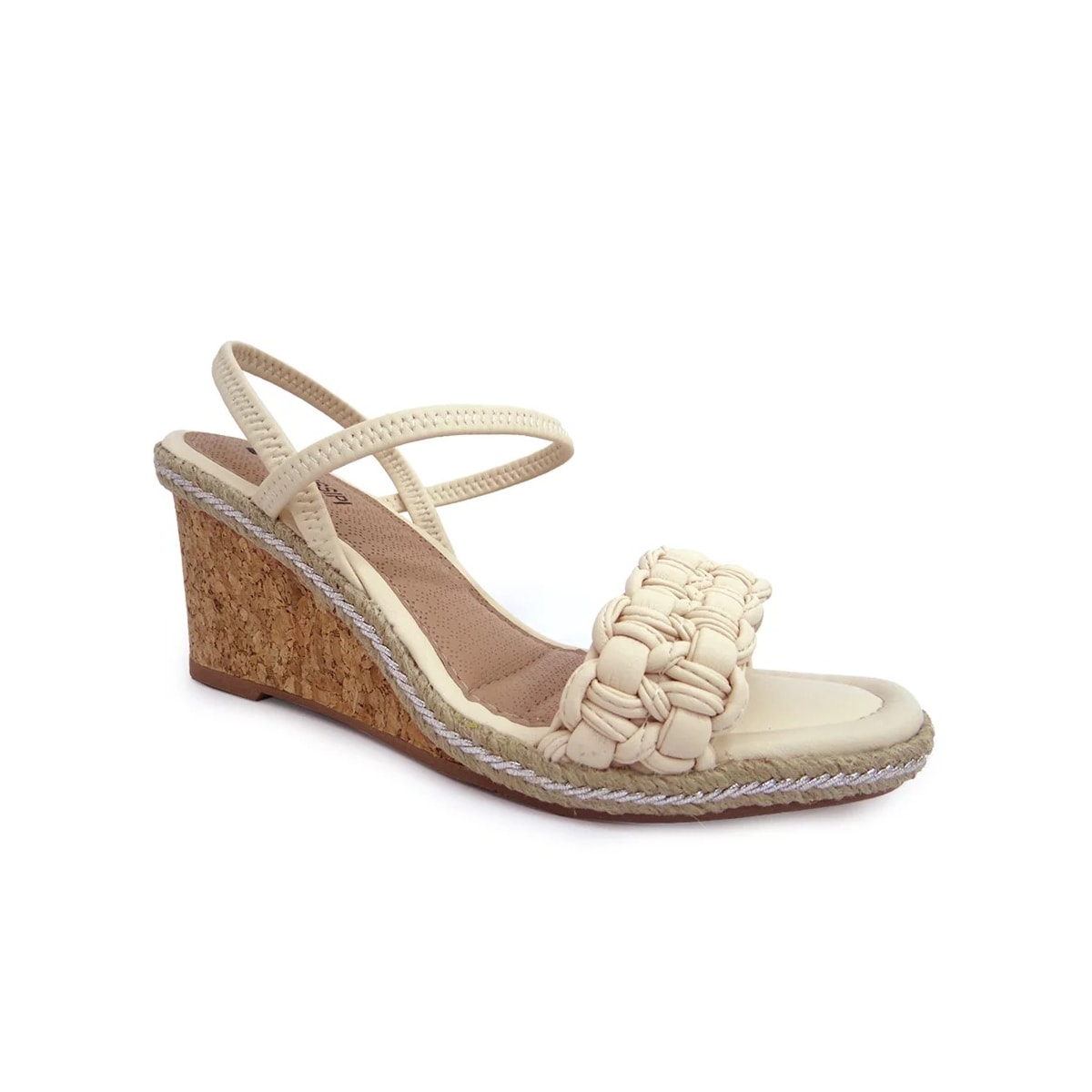 Sandália Mississipi Anabela Q7212 Baunilha Sandália Mississipi Anabela Q7212 Baunilha