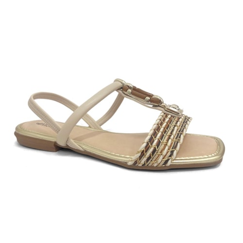 Sandália Mississipi Feminina Rasteira Mf302 Cotton