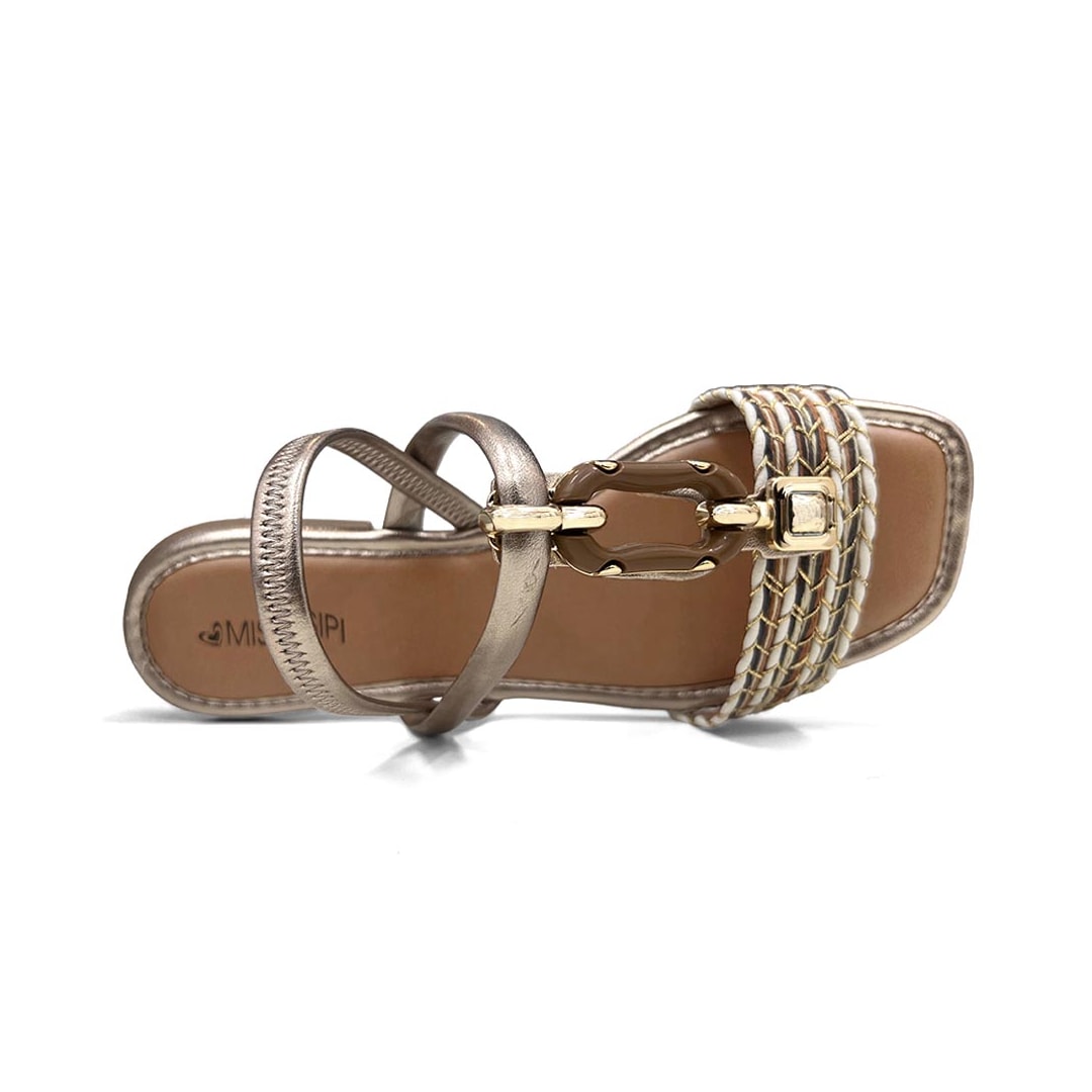 Sandália Mississipi Feminina Rasteira Mf302 Quartz