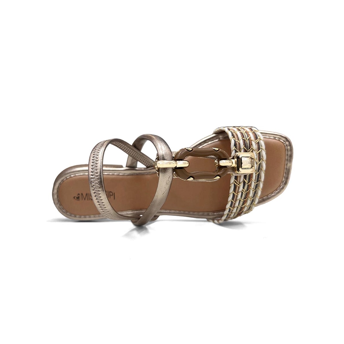 Sandália Mississipi Feminina Rasteira Mf302 Quartz Sandália Mississipi Feminina Rasteira Mf302 Quartz