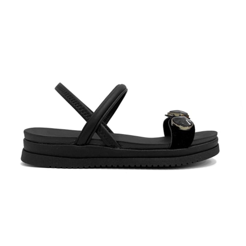 Detalhe - Sandália Mississipi Papete Birken Mf193 Preto