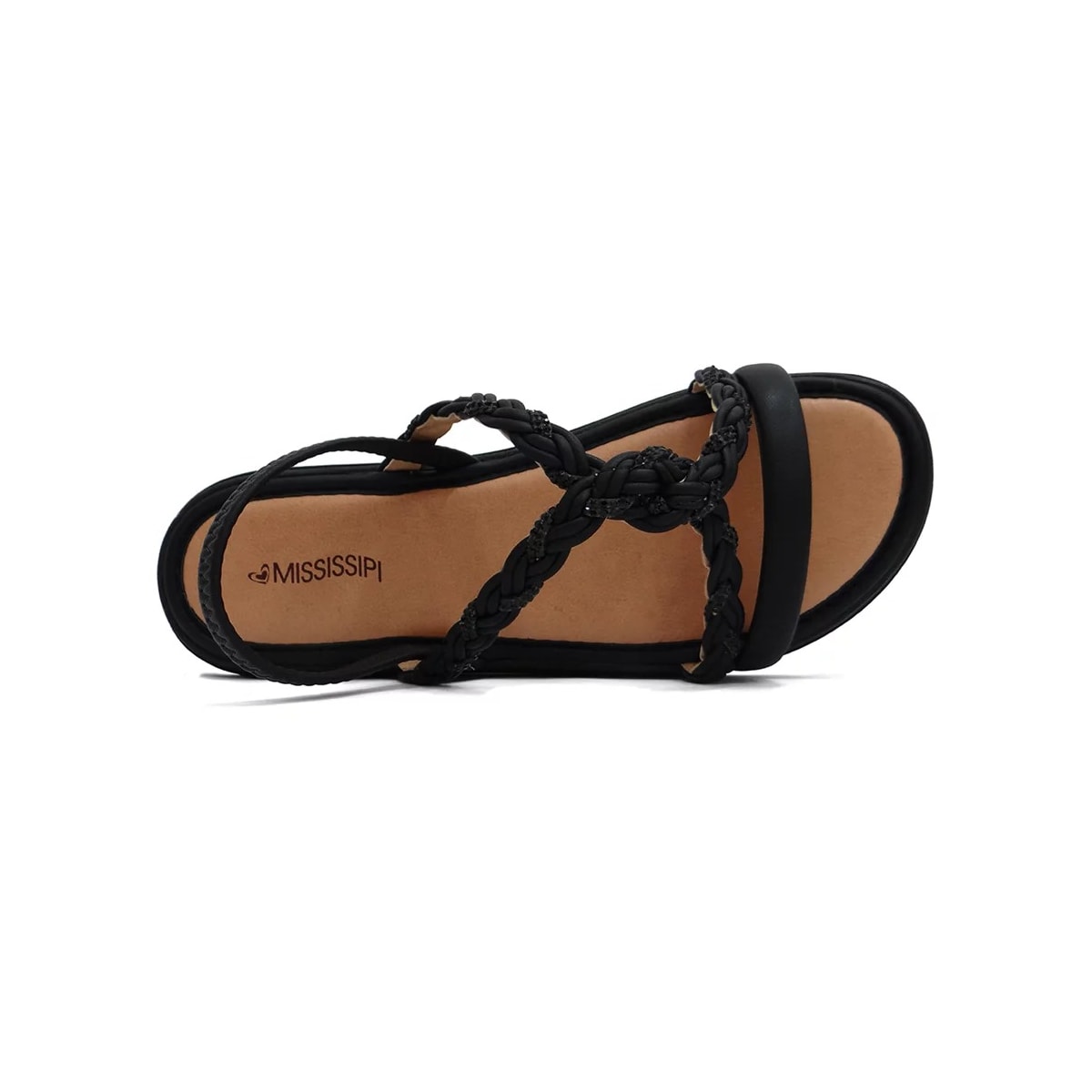 Sandália Mississipi Papete Flat Ma043 Preto Sandália Mississipi Papete Flat Ma043 Preto