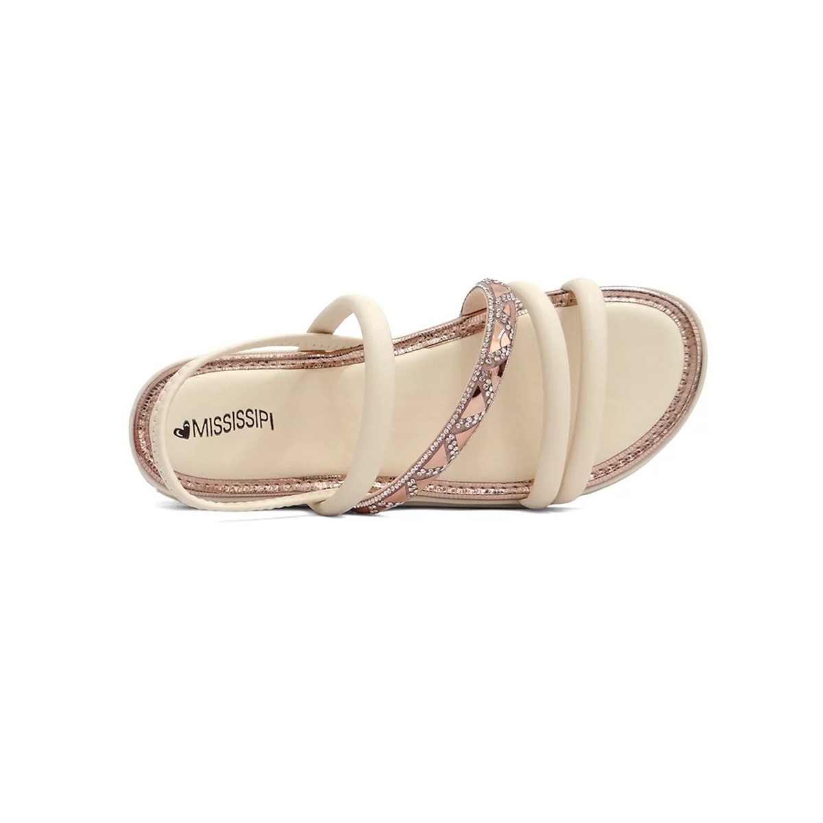 Sandália Mississipi Papete Flat Ma401 (11) Baunilha Sandália Mississipi Papete Flat Ma401 (11) Baunilha