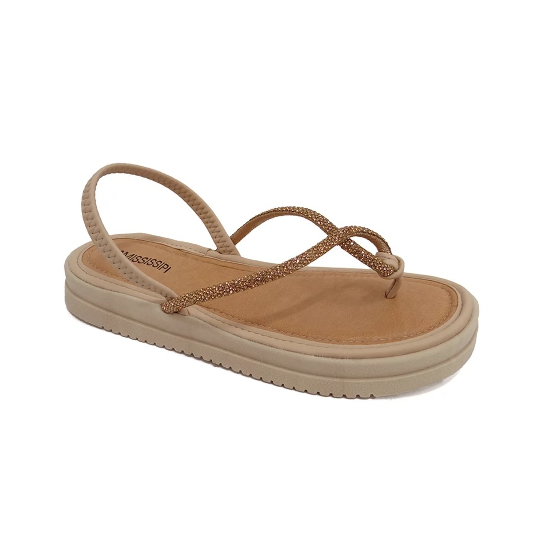 Sandália Mississipi Papete Flat Mi713 Aveia Sandália Mississipi Papete Flat Mi713 Aveia