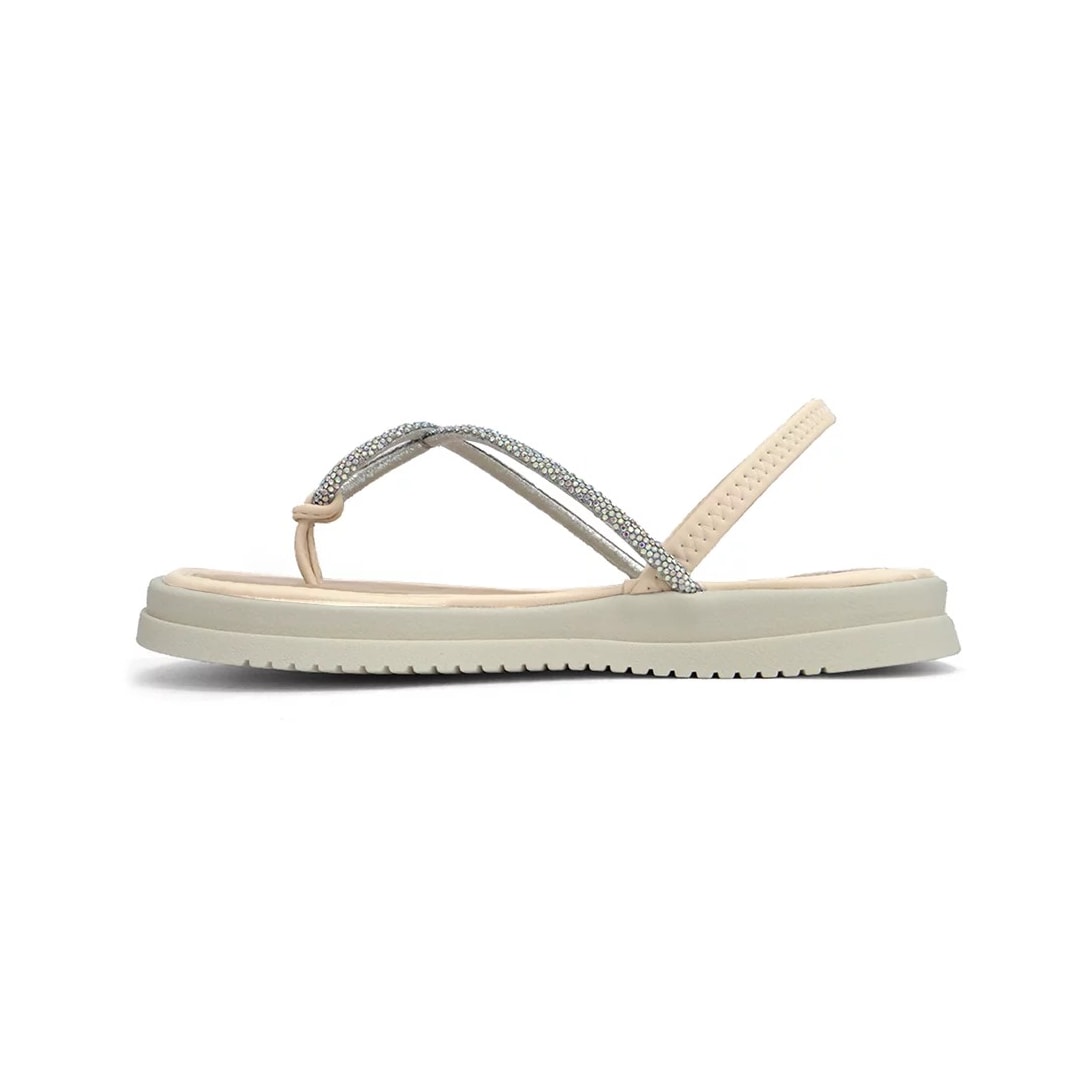Sandália Mississipi Papete Flat Mi713 Baunilha