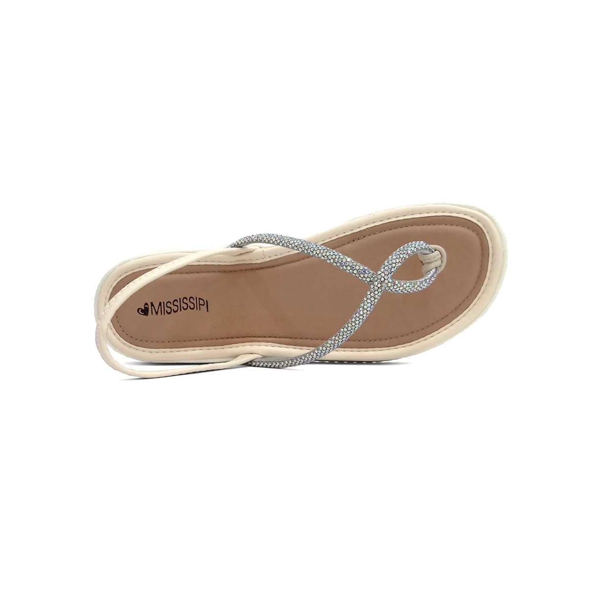 Sandália Mississipi Papete Flat Mi713 Baunilha Sandália Mississipi Papete Flat Mi713 Baunilha