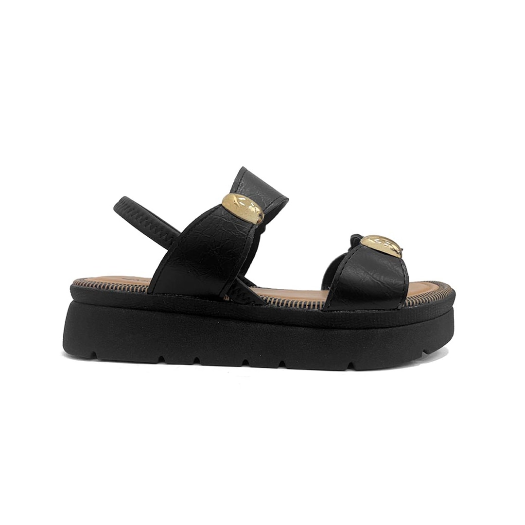 Sandália Mississipi Papete Flat Plataforma Mf992 Preto