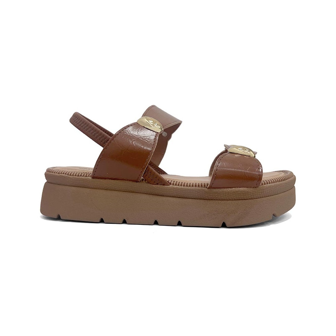 Sandália Mississipi Papete Flat Plataforma Mf992 Tabaco Sandália Mississipi Papete Flat Plataforma Mf992 Tabaco