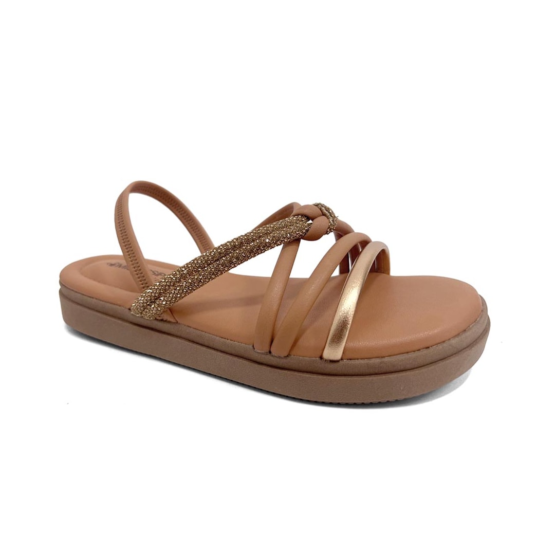 Sandália Mississipi Papete Flatform Mb512 Rose