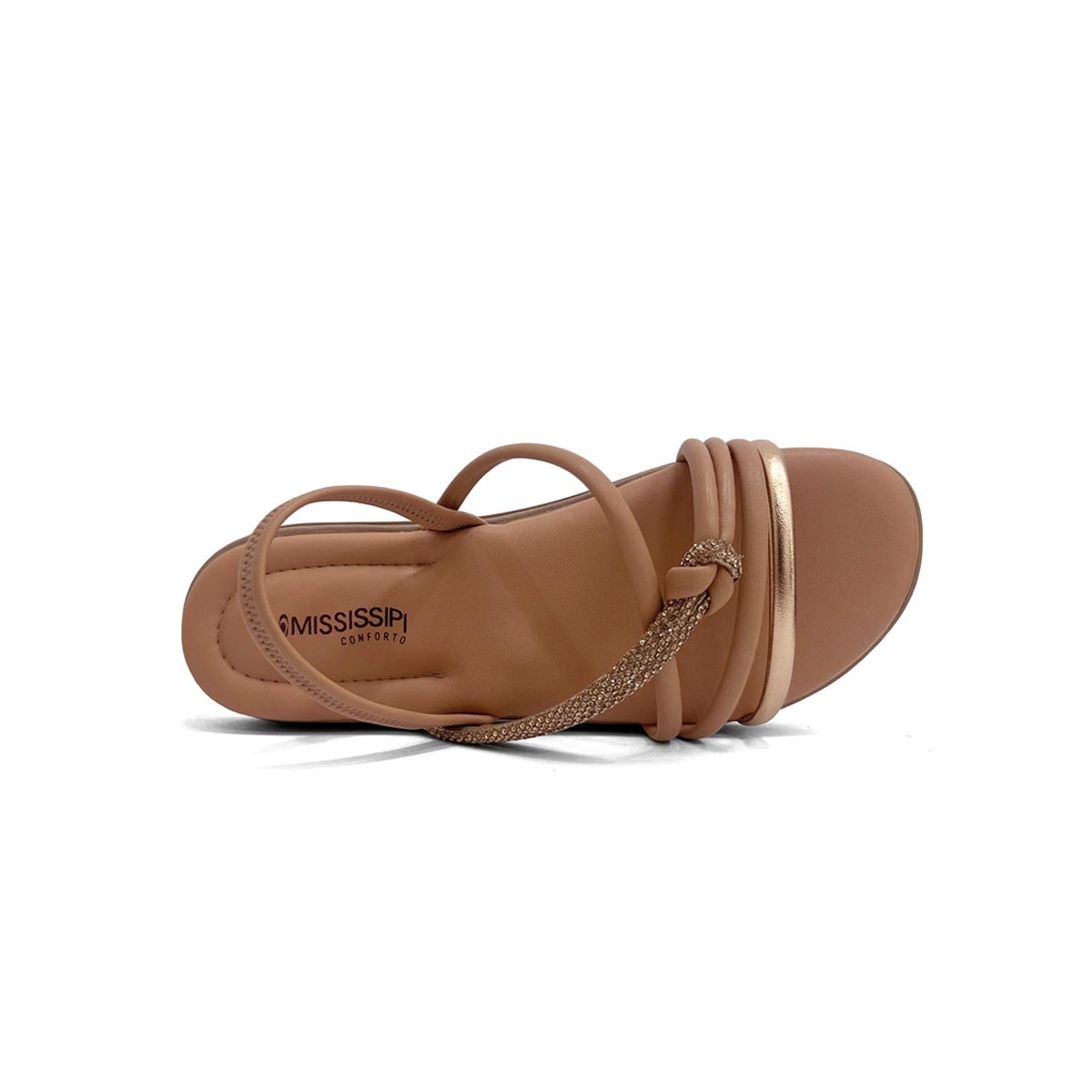Sandália Mississipi Papete Flatform Mb512 Rose