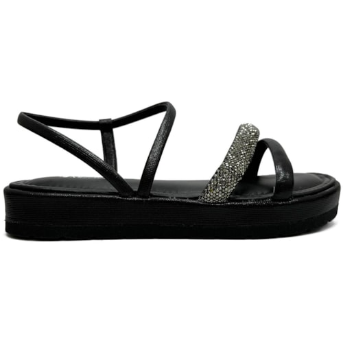 Sandália Mississipi Papete Flatform Mb812 Preto