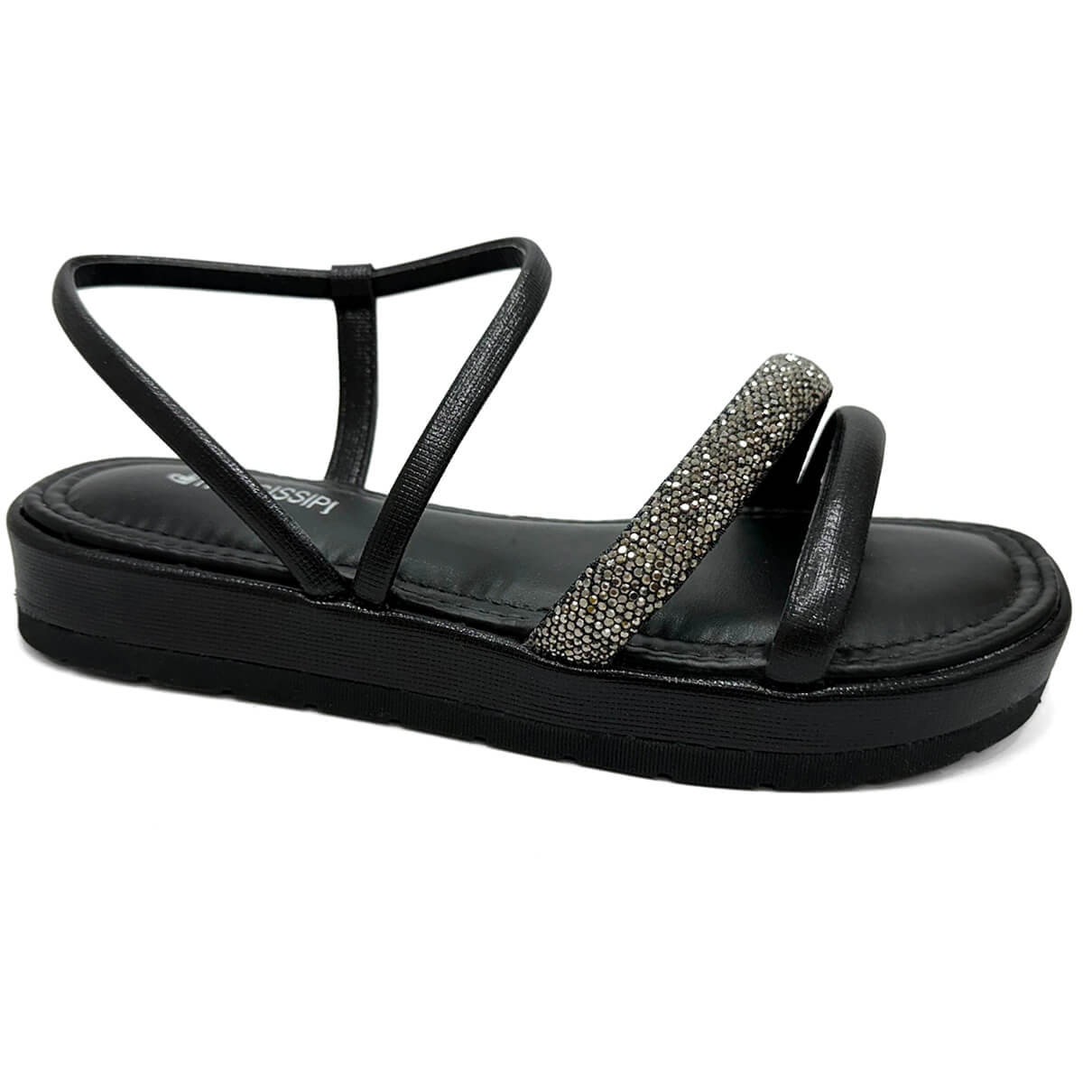 Sandália Mississipi Papete Flatform Mb812 Preto Sandália Mississipi Papete Flatform Mb812 Preto
