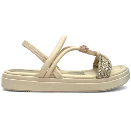 Detalhe - Sandália Mississipi Papete Mb083 Ouro Light