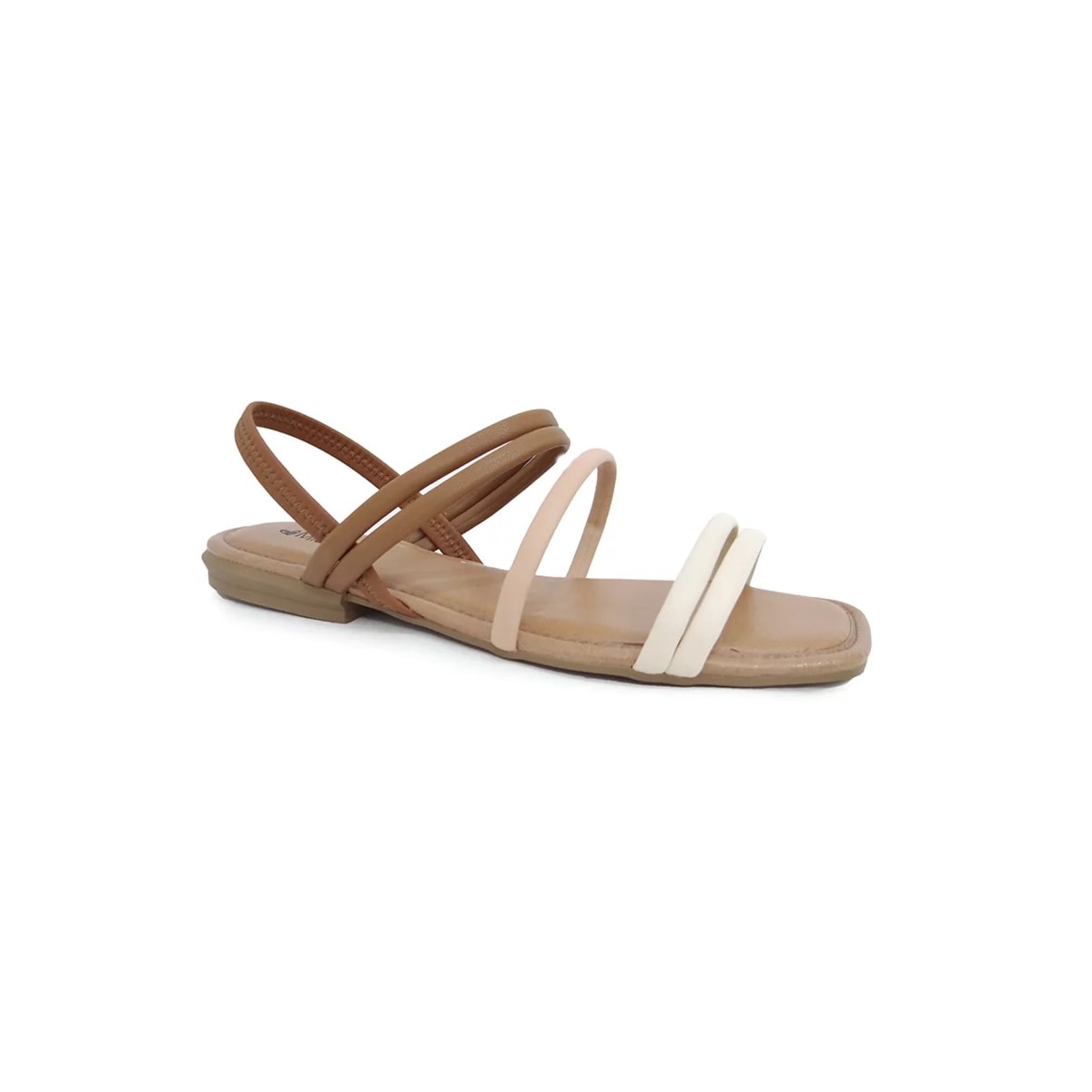 Sandália Mississipi Rasteira Feminina Q4934 Baunilha Sandália Mississipi Rasteira Feminina Q4934 Baunilha