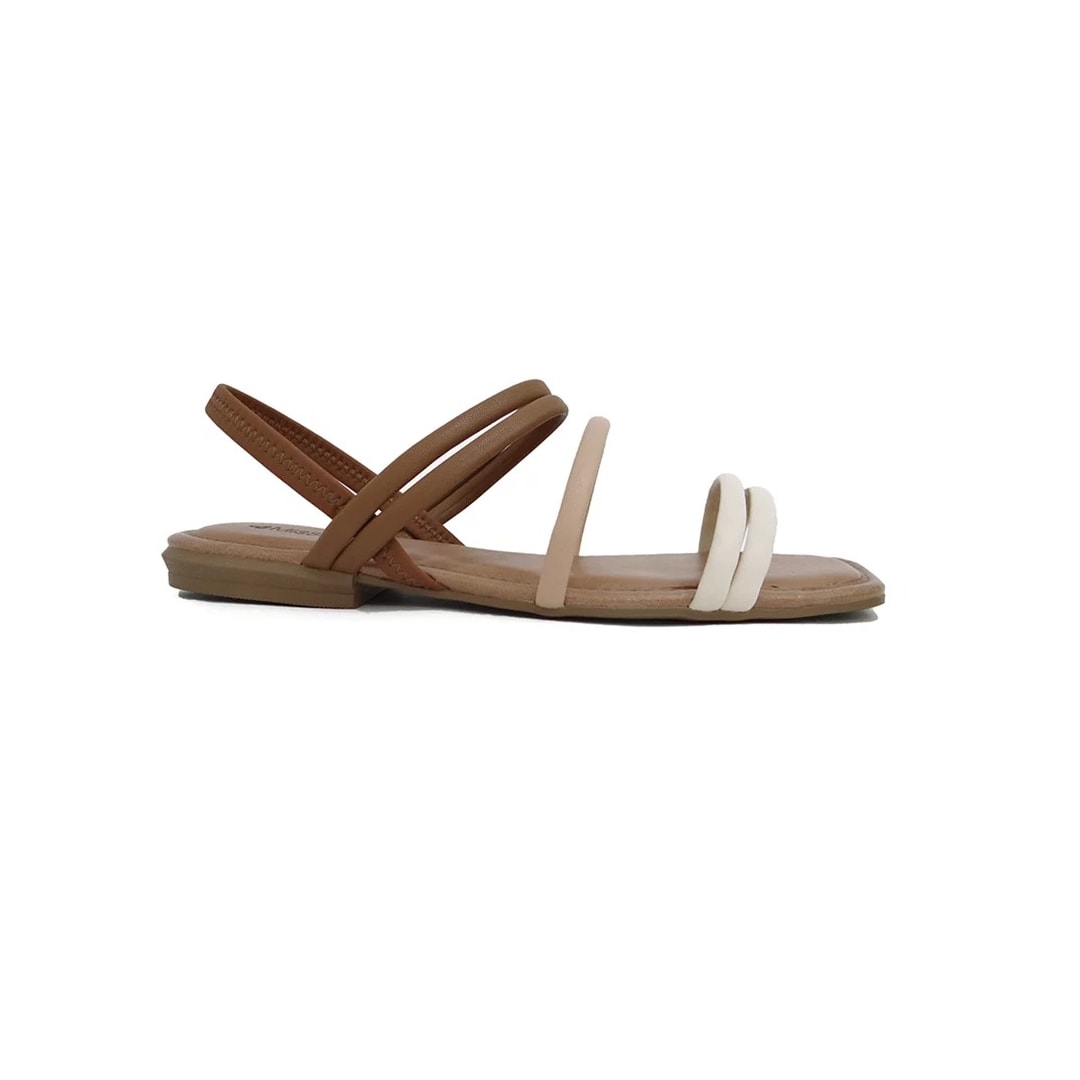 Sandália Mississipi Rasteira Feminina Q4934 Baunilha Sandália Mississipi Rasteira Feminina Q4934 Baunilha