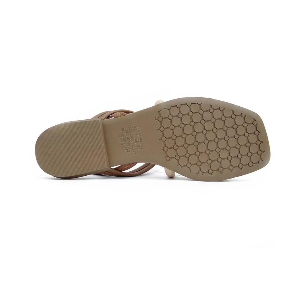 Sandália Mississipi Rasteira Feminina Q4934 Baunilha