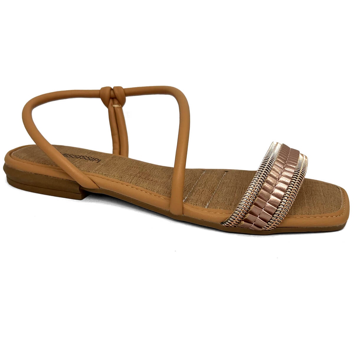 Sandália Mississipi Rasteira Mb181 Rose Sandália Mississipi Rasteira Mb181 Rose