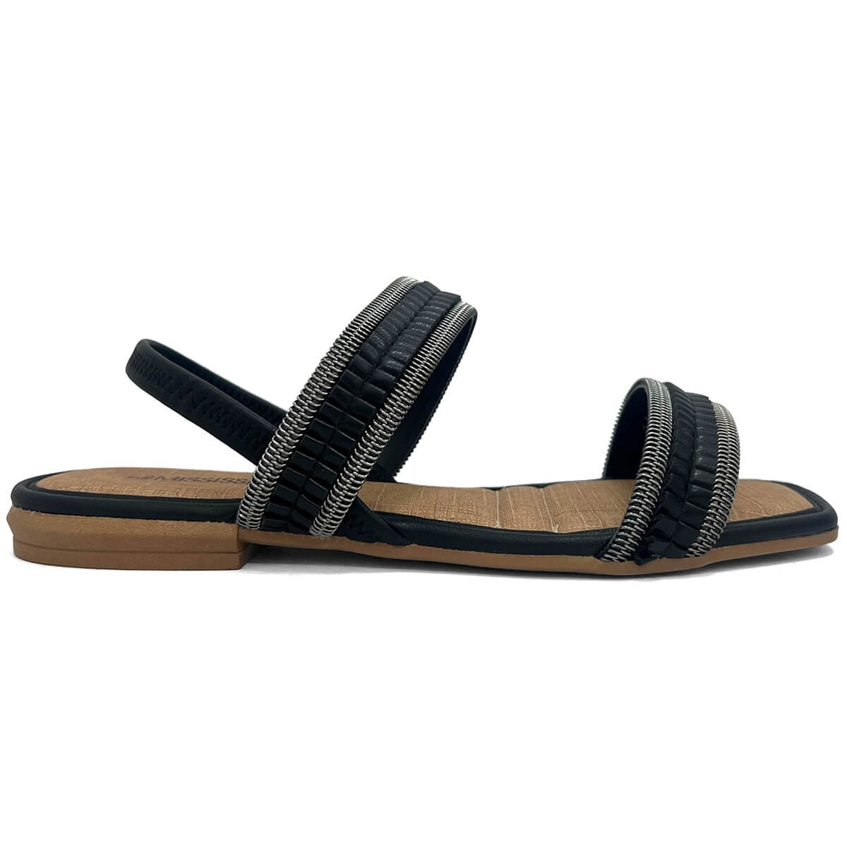 Sandália Mississipi Rasteira Mb182 Preto Sandália Mississipi Rasteira Mb182 Preto