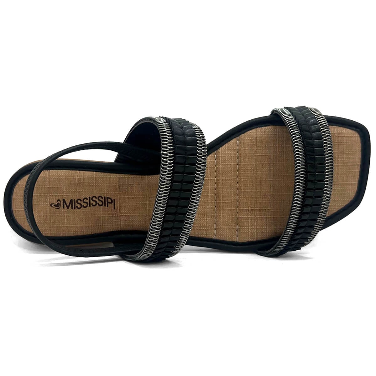 Sandália Mississipi Rasteira Mb182 Preto Sandália Mississipi Rasteira Mb182 Preto