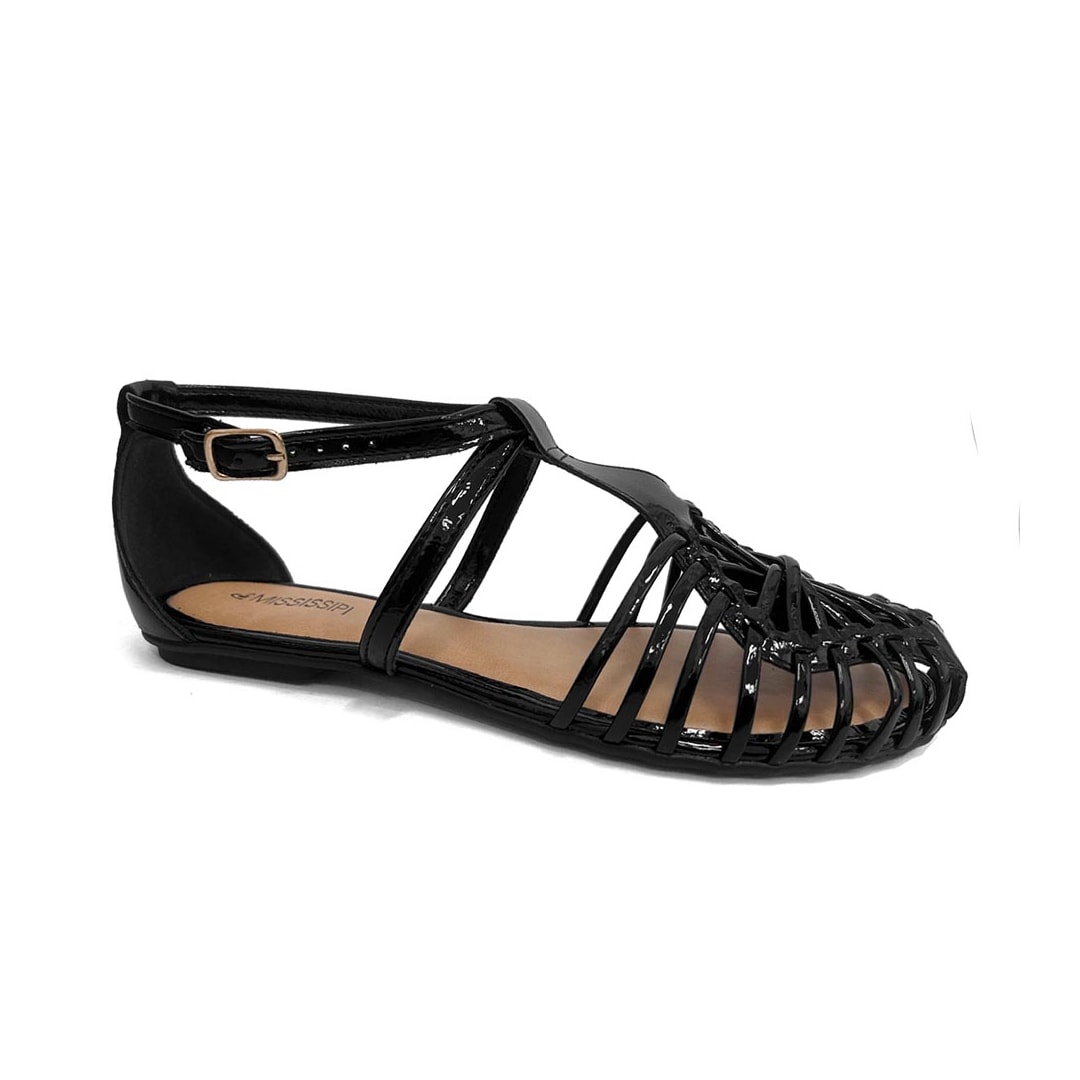 Sandália Mississipi Rasteira Mf561 Preto