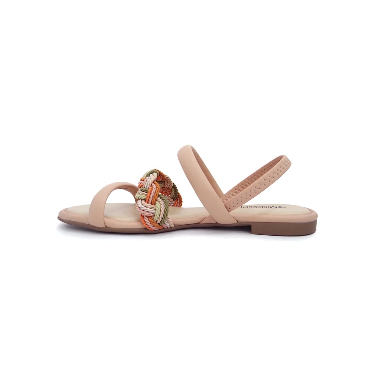 Sandália Mississipi Rasteira Q7152 Bisque/Laranja/Mate Sandália Mississipi Rasteira Q7152 Bisque/Laranja/Mate