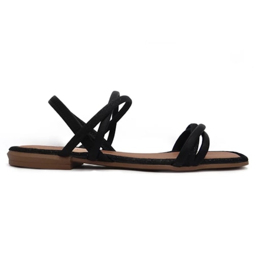 Sandalia Mississipi Rasteira Q9662 Preto