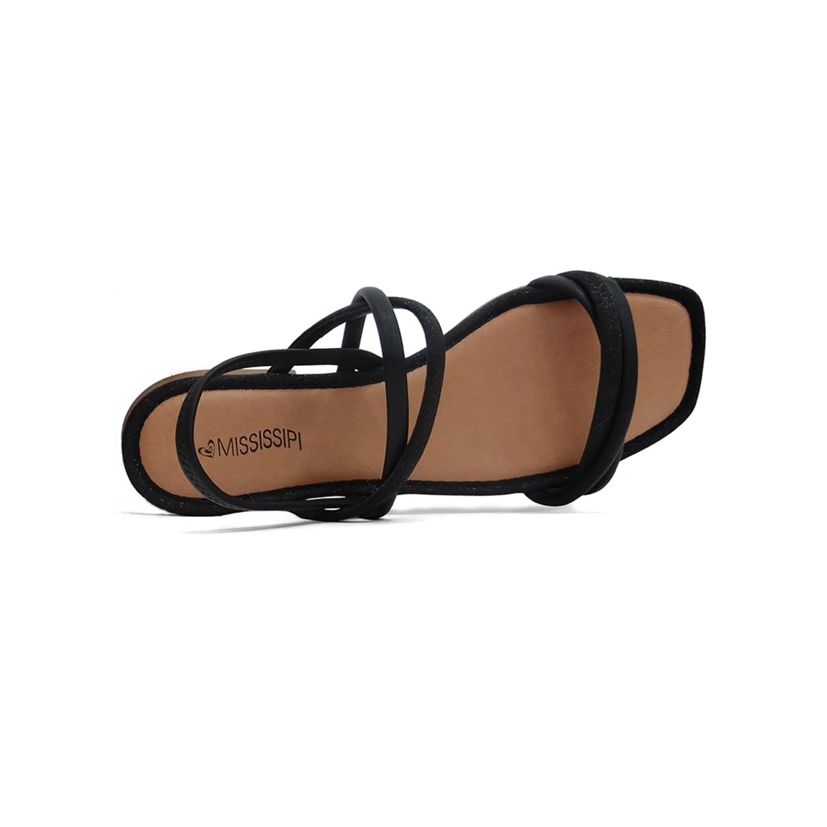 Sandália Mississipi Rasteira Q9662 Preto Sandália Mississipi Rasteira Q9662 Preto