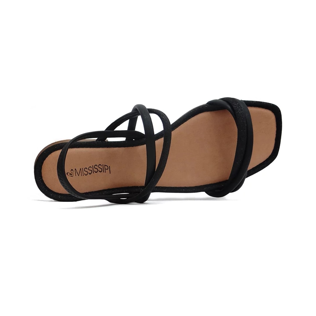 Sandália Mississipi Rasteira Q9662 Preto