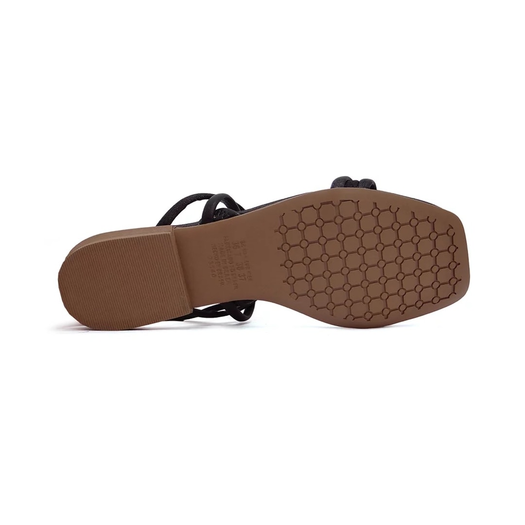 Sandália Mississipi Rasteira Q9662 Preto Sandália Mississipi Rasteira Q9662 Preto