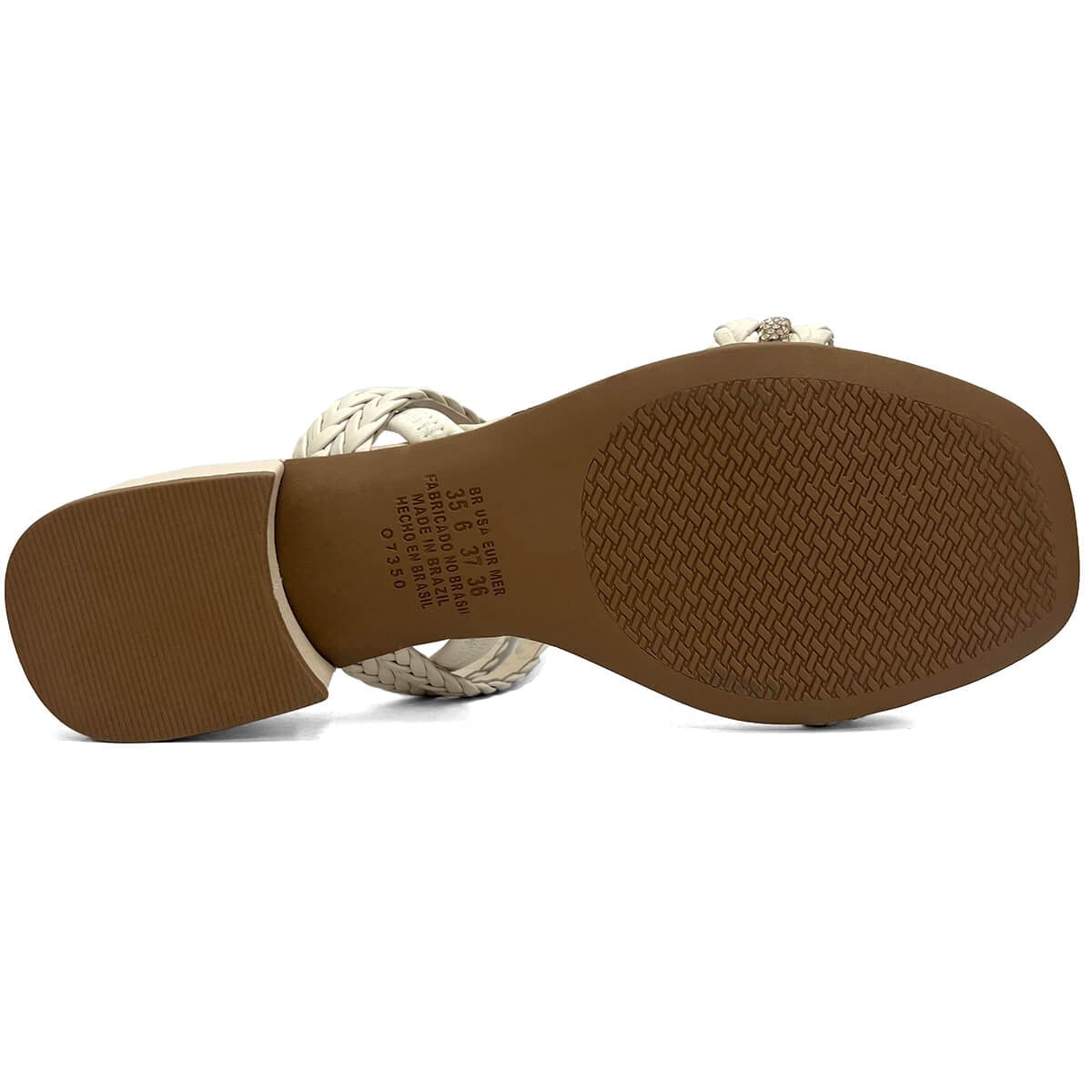 Sandália Mississipi Salto Baixo Mb802 Cotton Sandália Mississipi Salto Baixo Mb802 Cotton