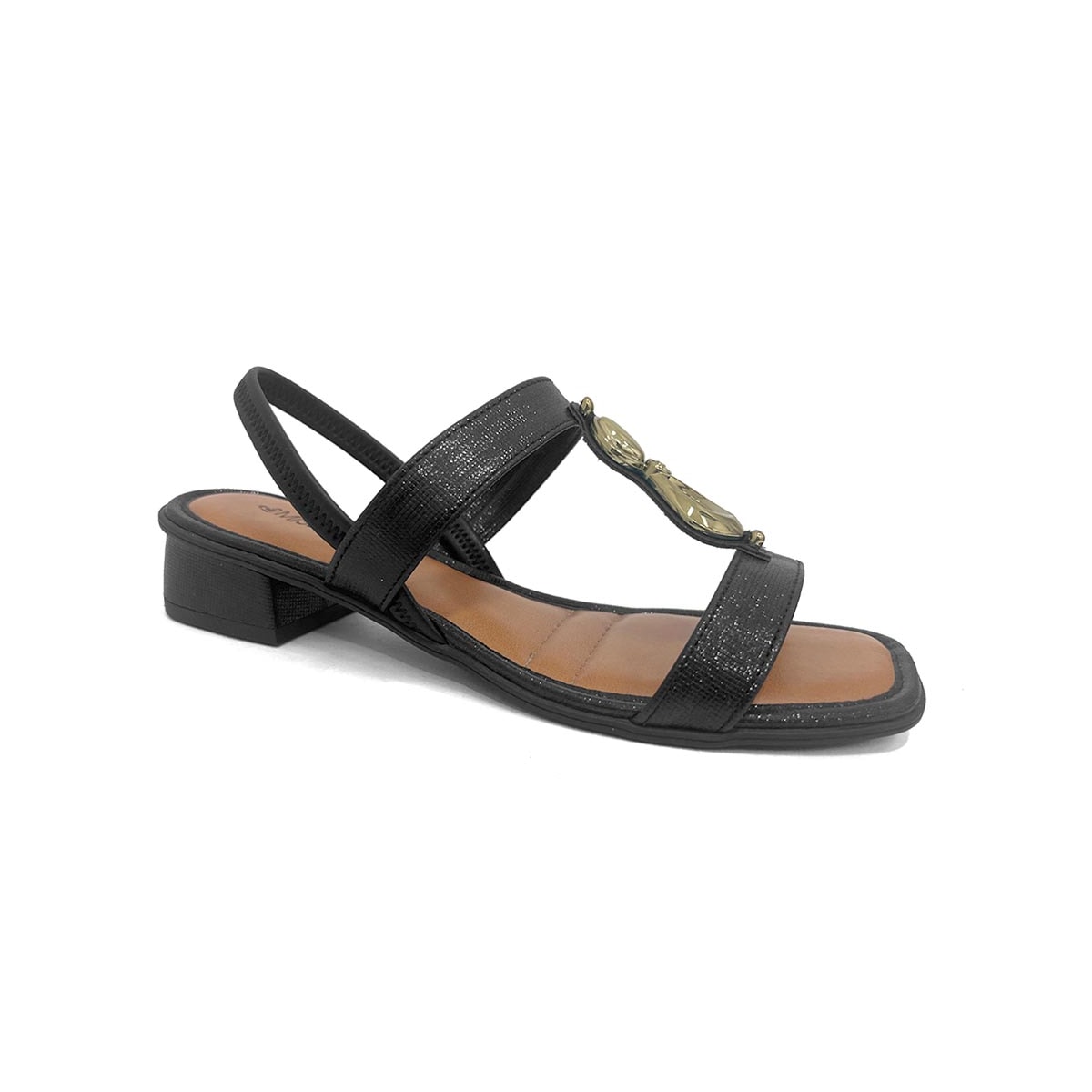 Sandália Mississipi Salto Baixo Mf893 Preto Sandália Mississipi Salto Baixo Mf893 Preto