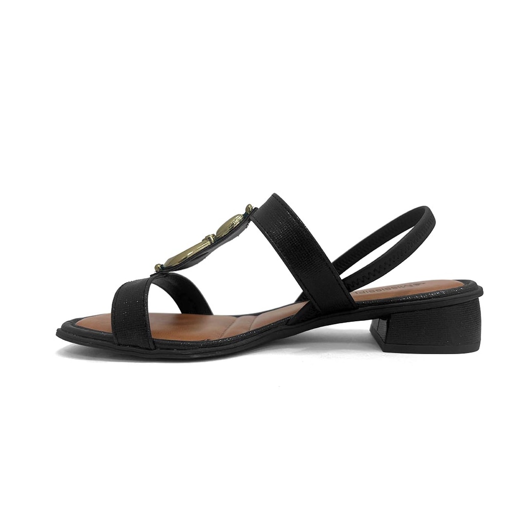 Sandália Mississipi Salto Baixo Mf893 Preto