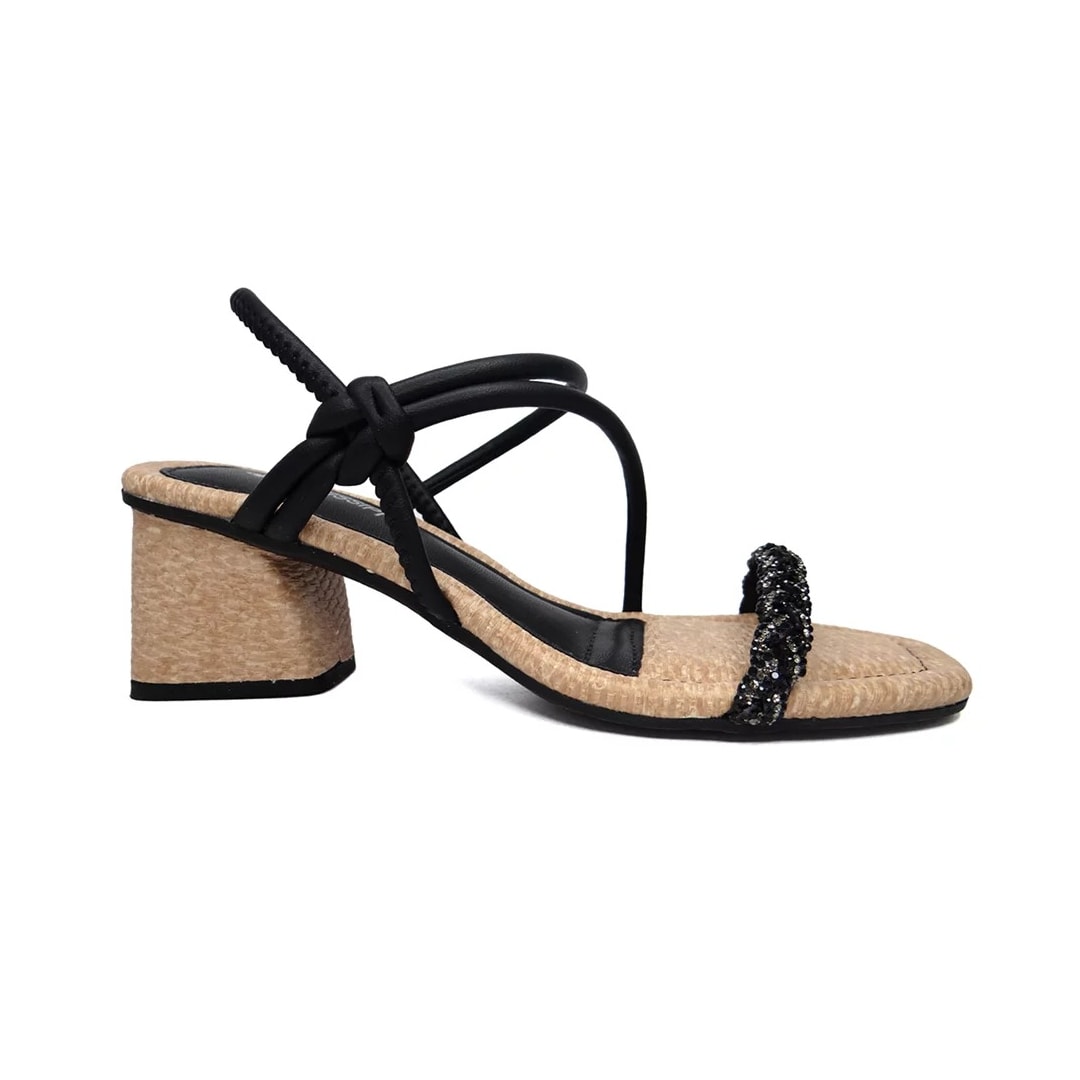Sandália Mississipi Salto Bloco Medio Q9703 Preto Sandália Mississipi Salto Bloco Medio Q9703 Preto