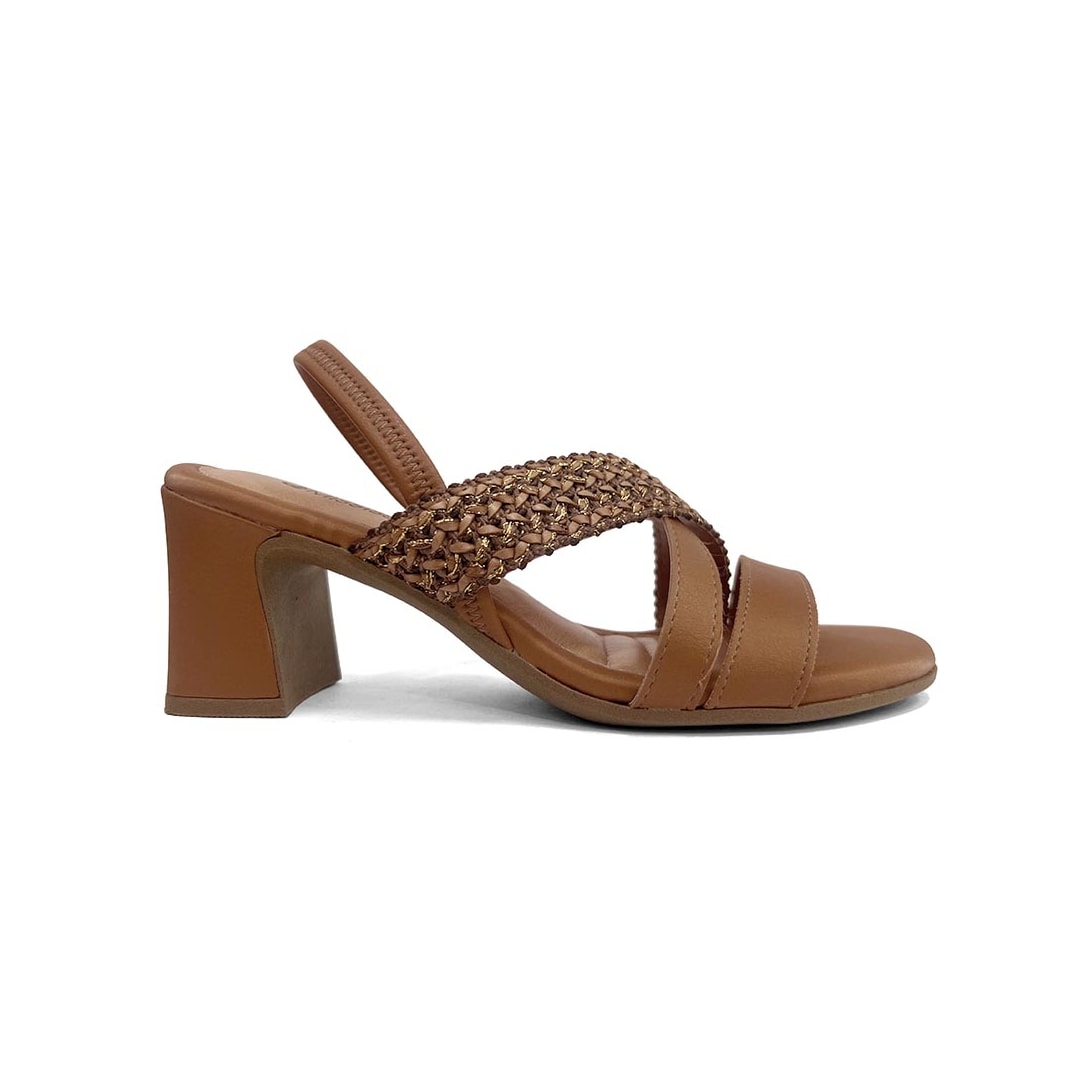 Sandália Mississipi Salto Bloco Mf941 Camel Sandália Mississipi Salto Bloco Mf941 Camel