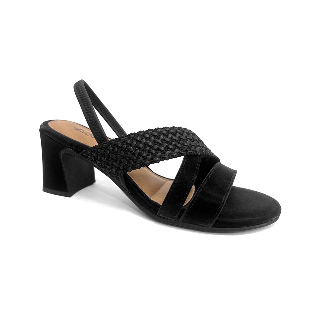 Sandália Mississipi Salto Bloco Mf941 Preto